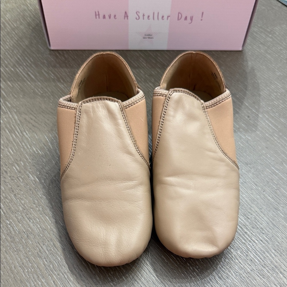 Stelle Jazz Shoes for Girls or Boys Leather Unisex Slip-On Dance Shoes